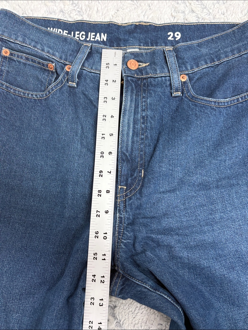 J. Crew 90’s Wide Leg High Rise Denim Jeans waist 29 - Picture 3 of 8